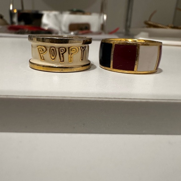Coach Gold and Multicolor Rings Set - Picture 5 of 8